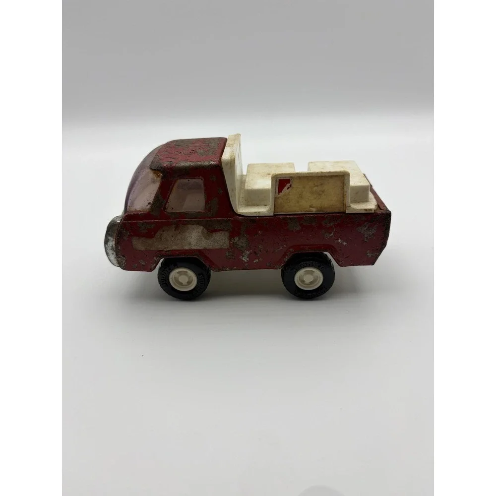 Vintage Buddy L Red Pickup Truck Diecast Toy Japan Mini Vehicle Car Playwear
